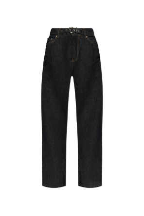 デニム・ジーパン JIL SANDER White Jeans With Logo Patch Women's Jil Sander Jeans & Denim | Nordstrom